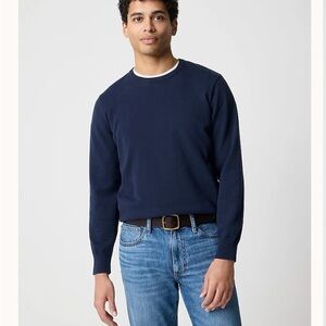 J. Crew Men's Deep Blue Crewneck Sweater